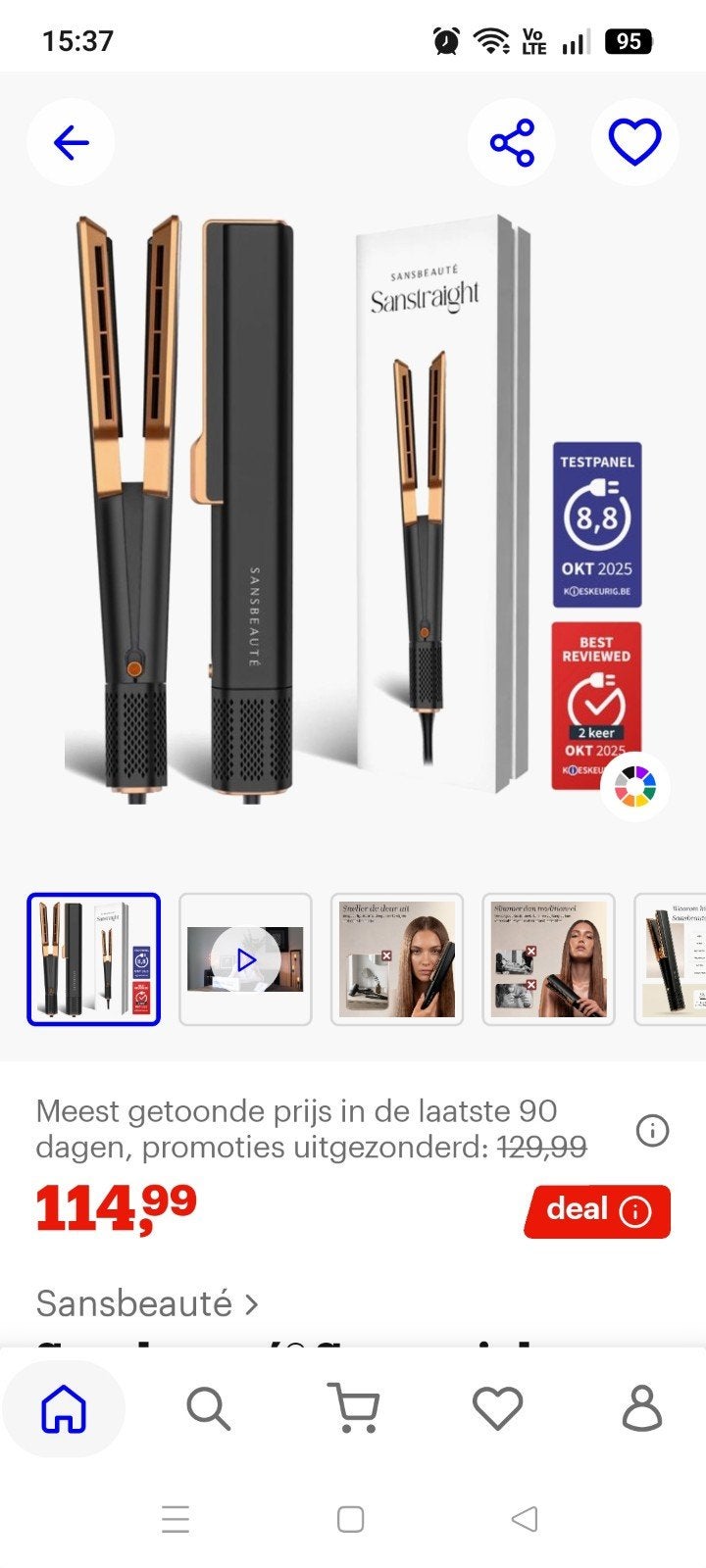 stijltang, wet en dry, nieuw, was cadeau, Enlèvement, Neuf