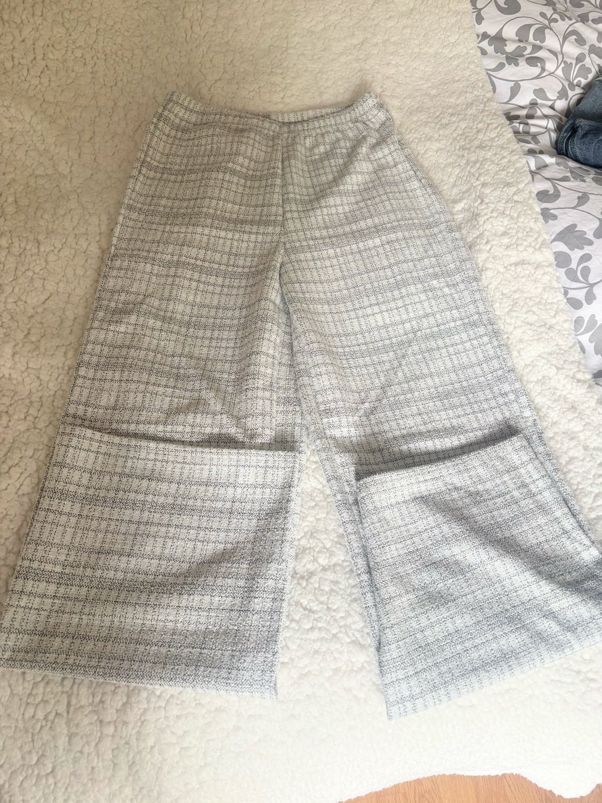 Pantalon rayé blanc et gris, Kleding | Dames, Broeken en Pantalons, Wit, Nieuw, Ophalen of Verzenden, Maat 36 (S)