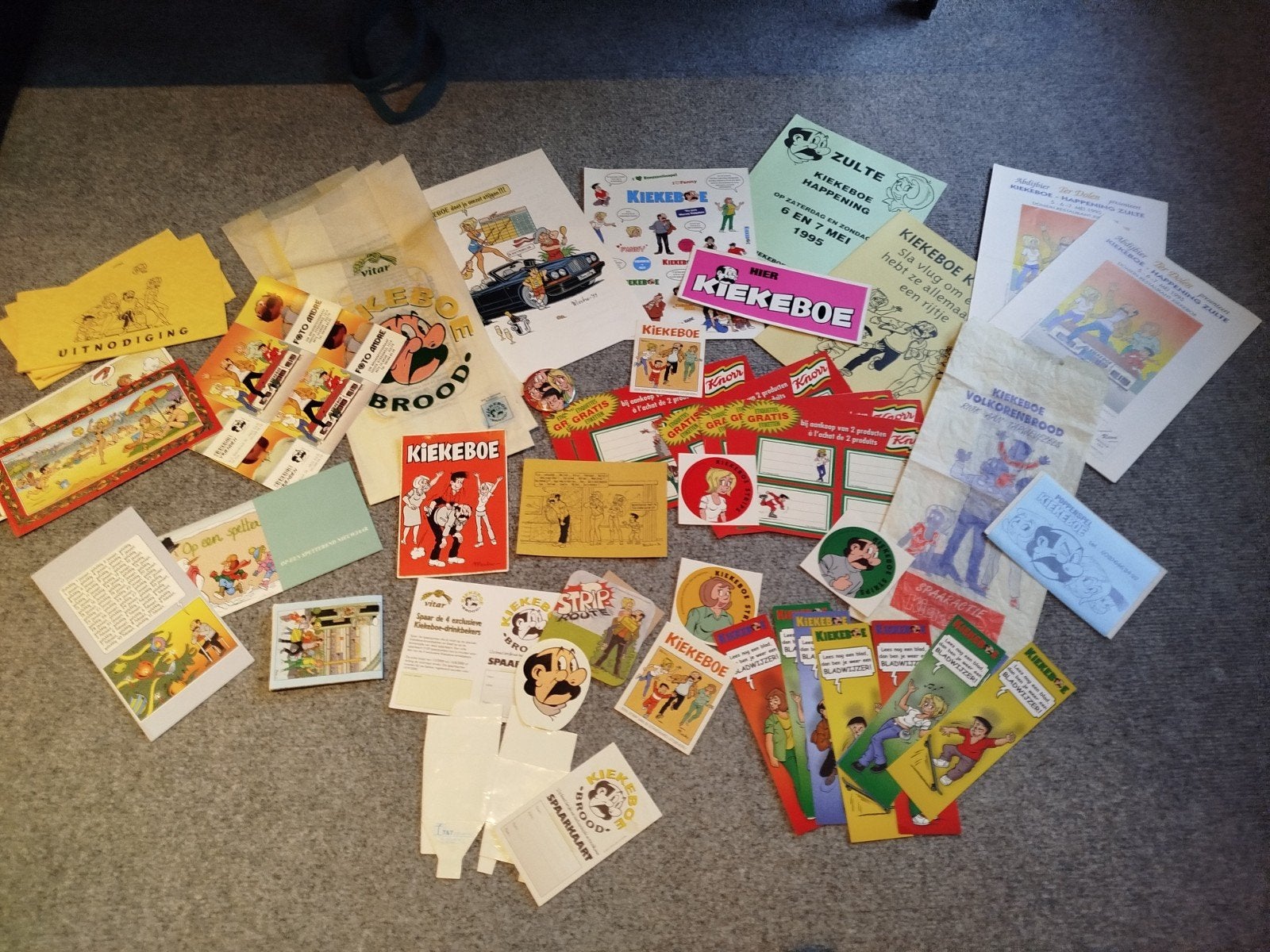 Lot Kiekeboe verzamelitems., Boeken, Ophalen of Verzenden
