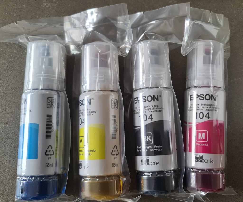4 Cartouches encre EPSON 104, Enlèvement ou Envoi, Neuf, Cartridge, Epson
