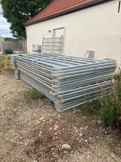 Roundpen 15meter = 14 panelen+deurpaneel, Animaux & Accessoires, Enlèvement, Comme neuf