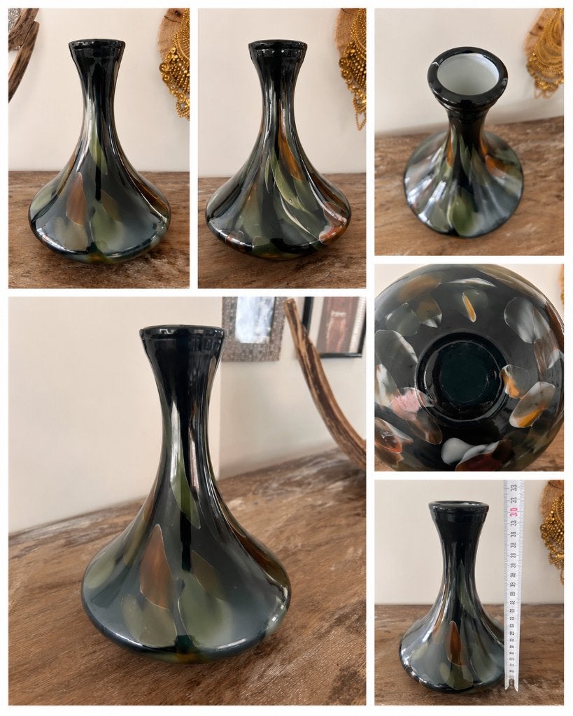 Antieke Murano Chalcedoon vaas Vintage collector, Antiek en Kunst, Ophalen of Verzenden