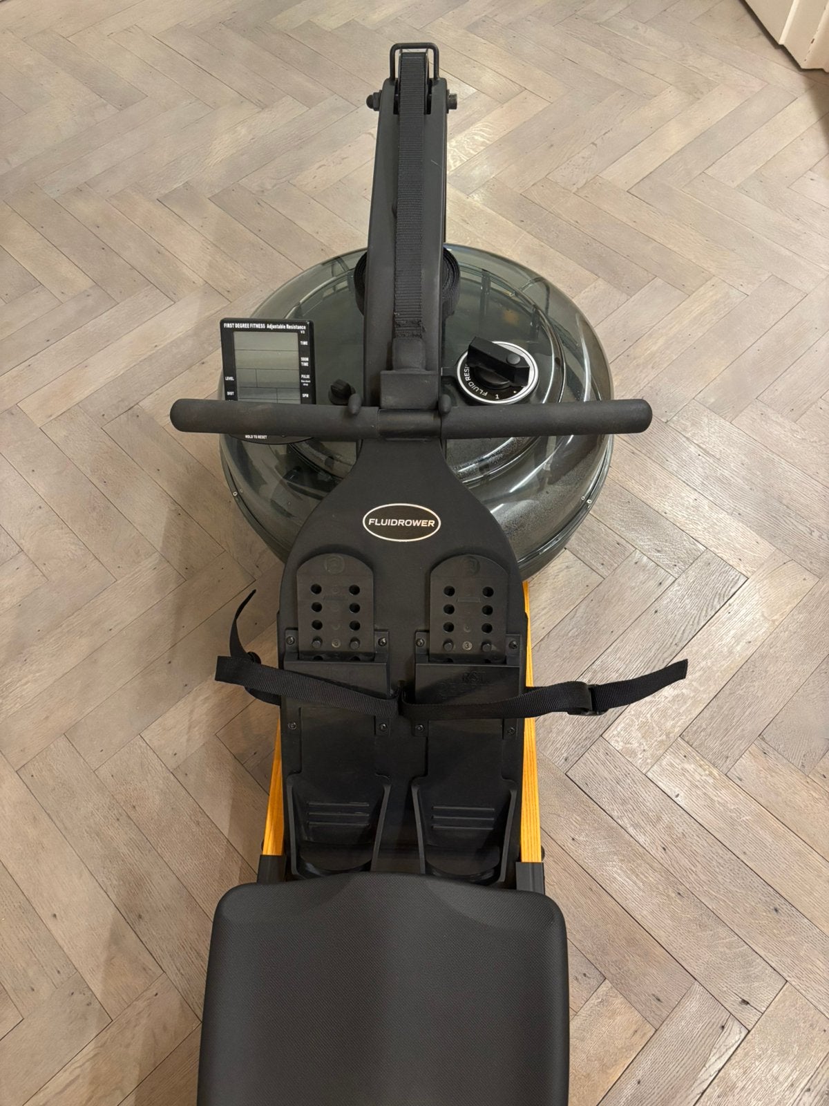 Roeimachine/roeitrainer waterweerstand Viking Fluidrower, Sport en Fitness, Ophalen, Overige materialen, Benen, Zo goed als nieuw