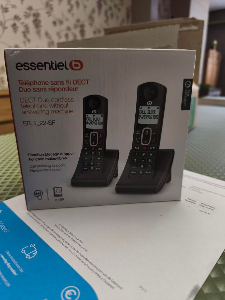 Essentiel-B tribu duo v3 - B, Enlèvement ou Envoi, Neuf, 2 combinés
