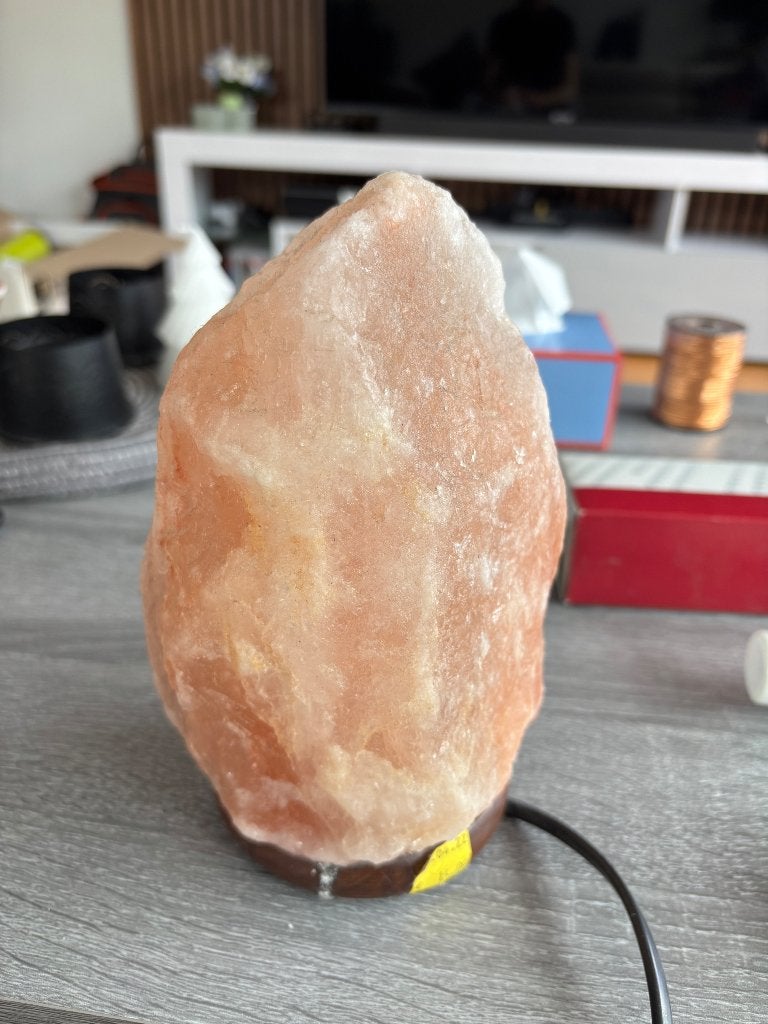 Lampe pierre de sel / Himalaya zoutlamp, E14 (klein), Overige stijlen, Zo goed als nieuw, Overige kleuren