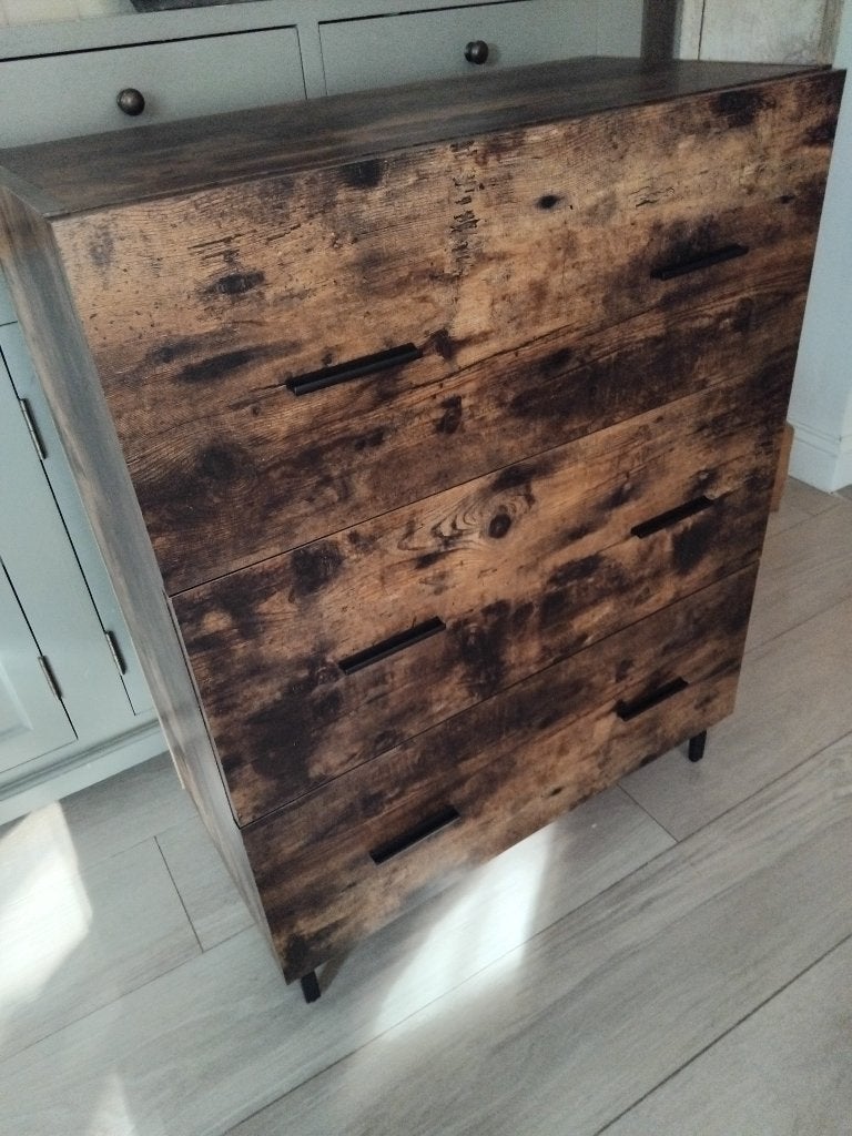 ladekast + 2 wandkasten + salontafel in zelfde stijl nieuw, Ophalen, Nieuw