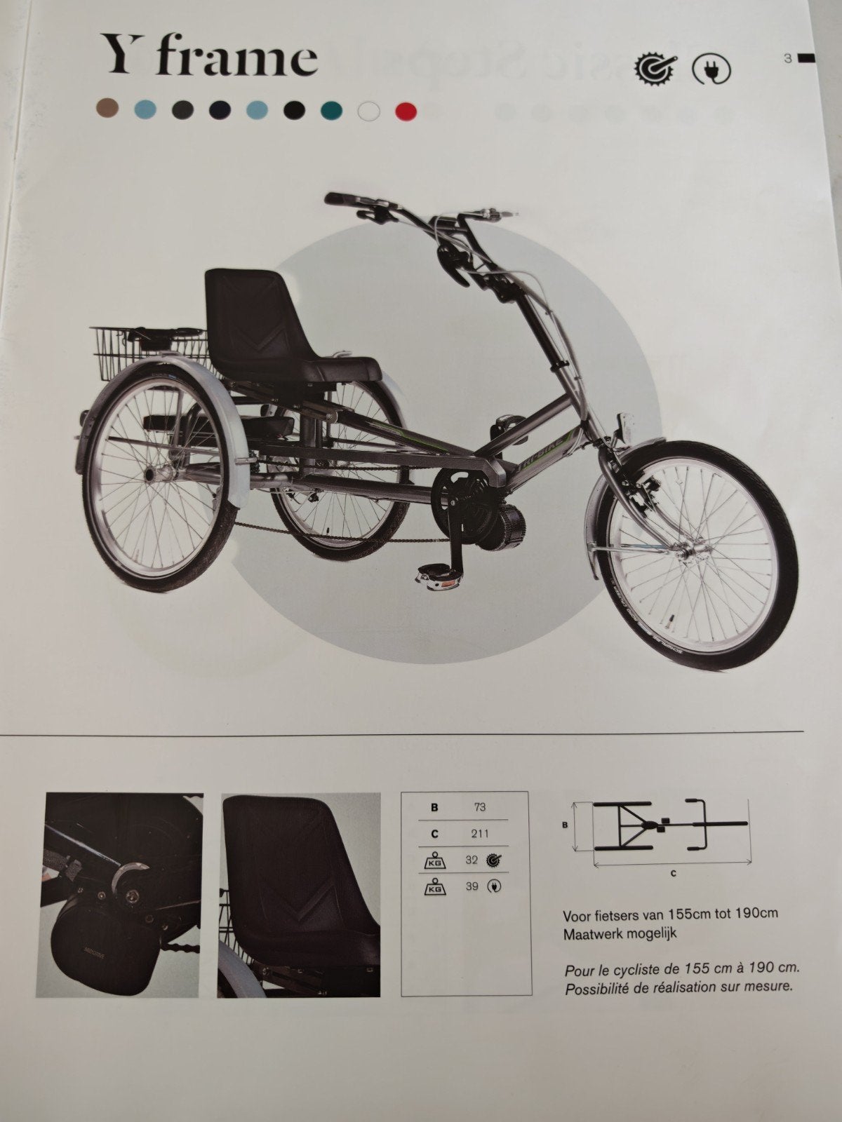 tri-bike, Heren, Versnellingen, Nieuw, Ophalen