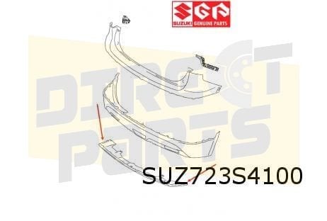 Suzuki SX4 (9/13-1/22) afdekking achterbumper onder (skidpla, Neuf, -, -, Garde-boue