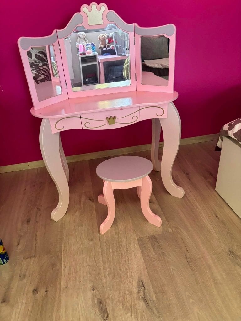 Costway Prinses tafel, Kinderen en Baby's, Ophalen, Overige merken, Zo goed als nieuw, Zitmeubel