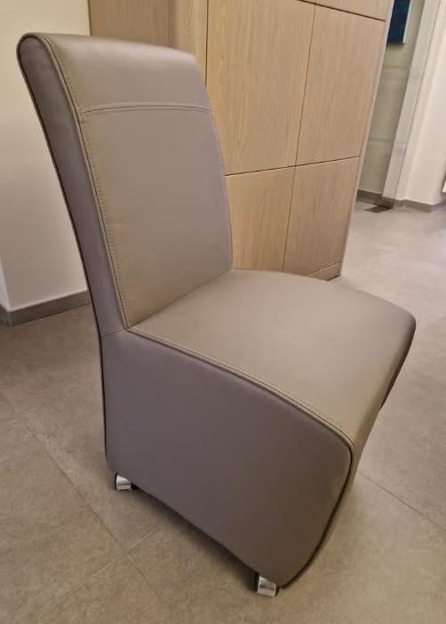8 stoelen taupe, Ophalen, Overige materialen, Overige kleuren, Zo goed als nieuw