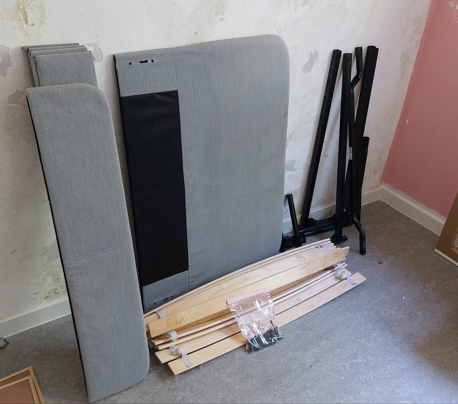 IKEA éénpersoonsbed - SLATTUM, Ophalen, Gebruikt, 90 cm, Eenpersoons