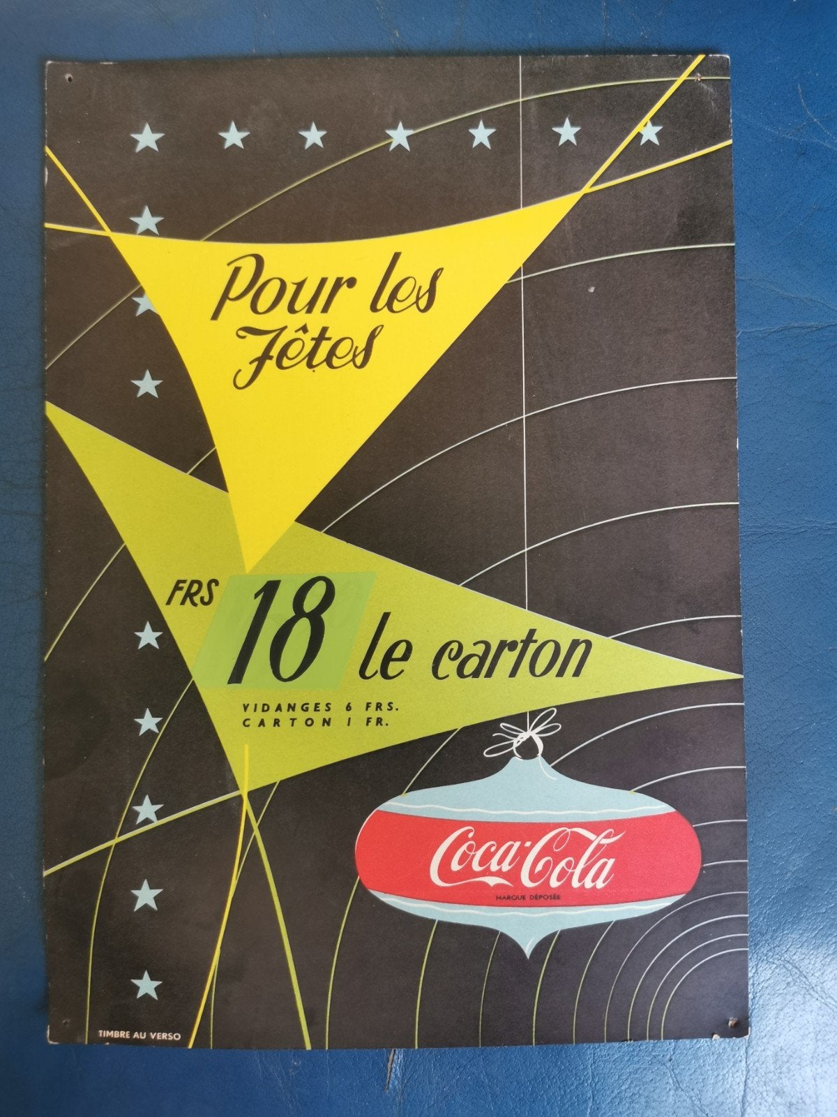 Coca cola années 50 fêtes, Collections, Enlèvement ou Envoi