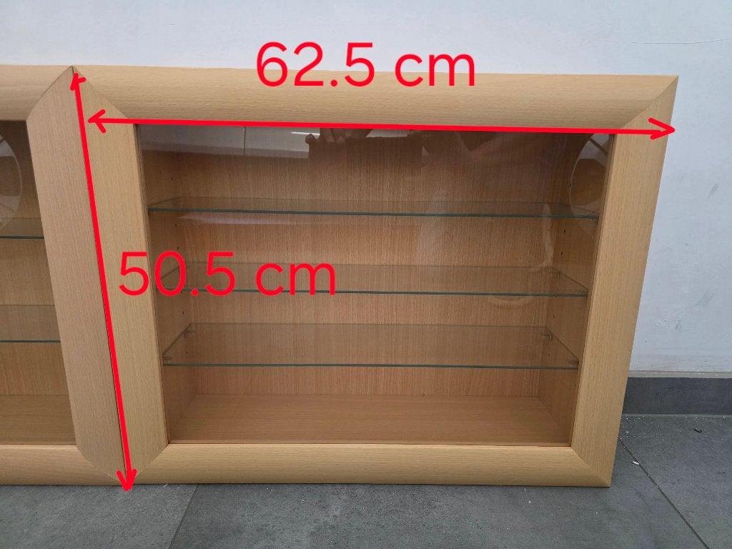 3 vitrinekasten in perfecte staat, Maison & Meubles, Armoires | Vitrines, Comme neuf, Moins de 100 cm, 50 à 100 cm, Moins de 25 cm
