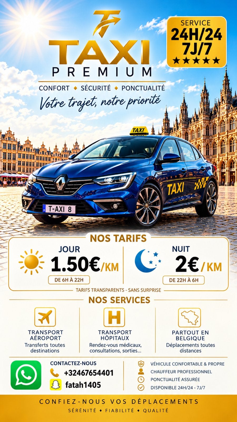 Taxi à votre disposition, Enlèvement