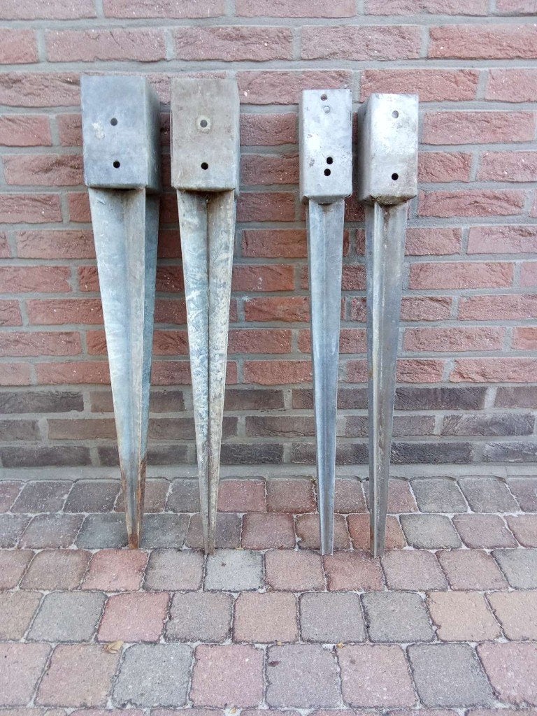 PAALHOUDERS MET PUNT 4 STUKS, Ophalen, Gebruikt, Overige typen
