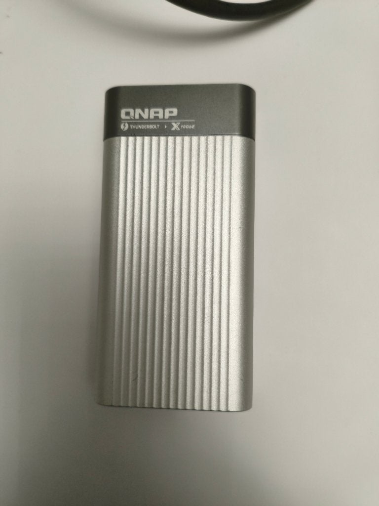 QNAP THUNDERBOLT NAAR 10GBASE-T, Computers en Software, Netwerkkaarten, Ophalen of Verzenden, Gebruikt, Extern, QNAP