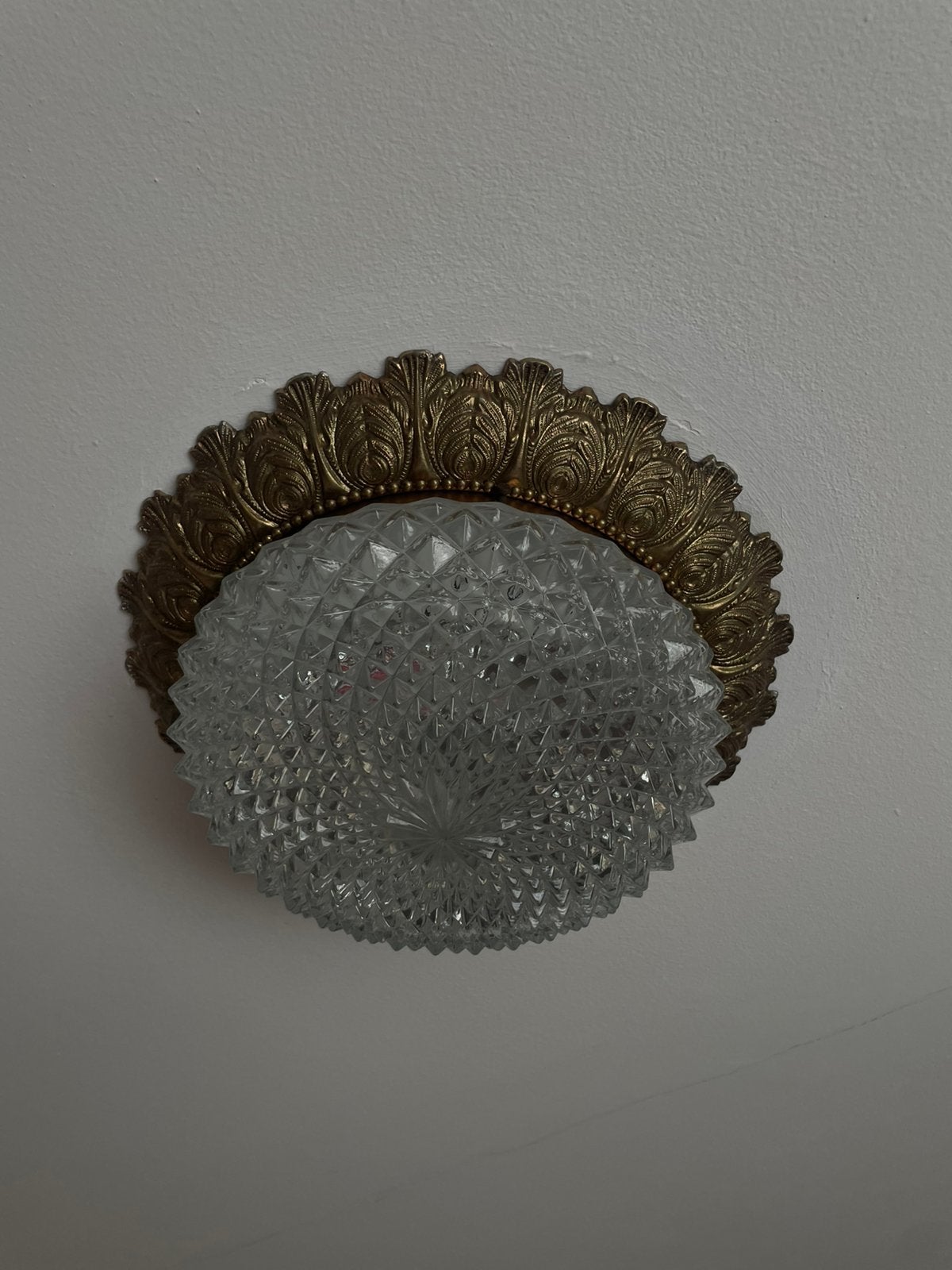 Vintage plafondlamp (2 stuks), Huis en Inrichting, Ophalen of Verzenden, Zo goed als nieuw, Plafondlamp, Vintage