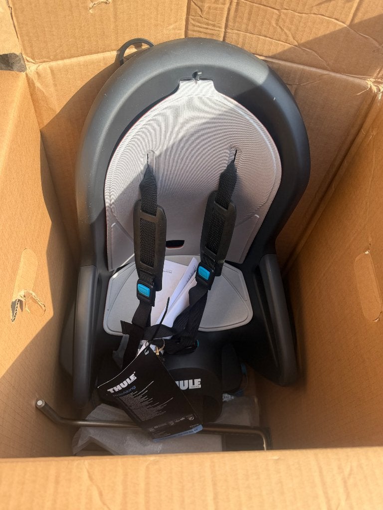 Thule RideAlong fietszitje te koop - nieuwstaat, Ophalen, Achterzitje, Voetsteuntjes, 9 t/m 18 kg