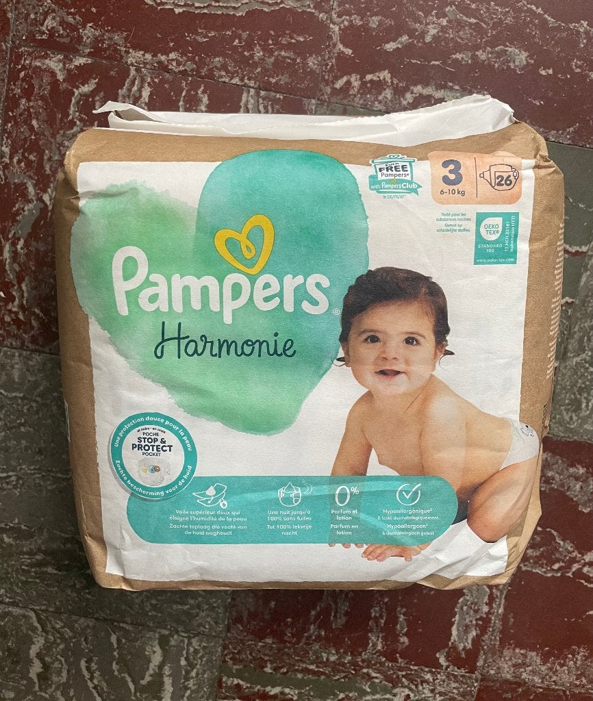 10 pakken Pampers Harmonie luiers maat 3, Ophalen of Verzenden, Nieuw, Overige typen, Overige merken