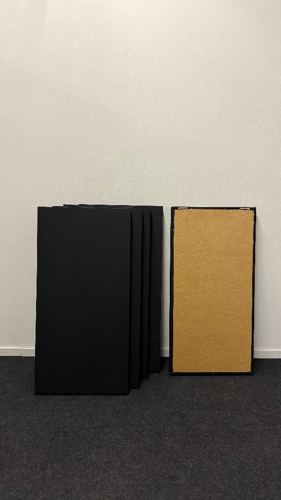 Akoestische Wandpanelen 5 stuks (zwart), Doe-het-zelf en Bouw, Ophalen, Nieuw, Overige materialen, 50 tot 100 mm