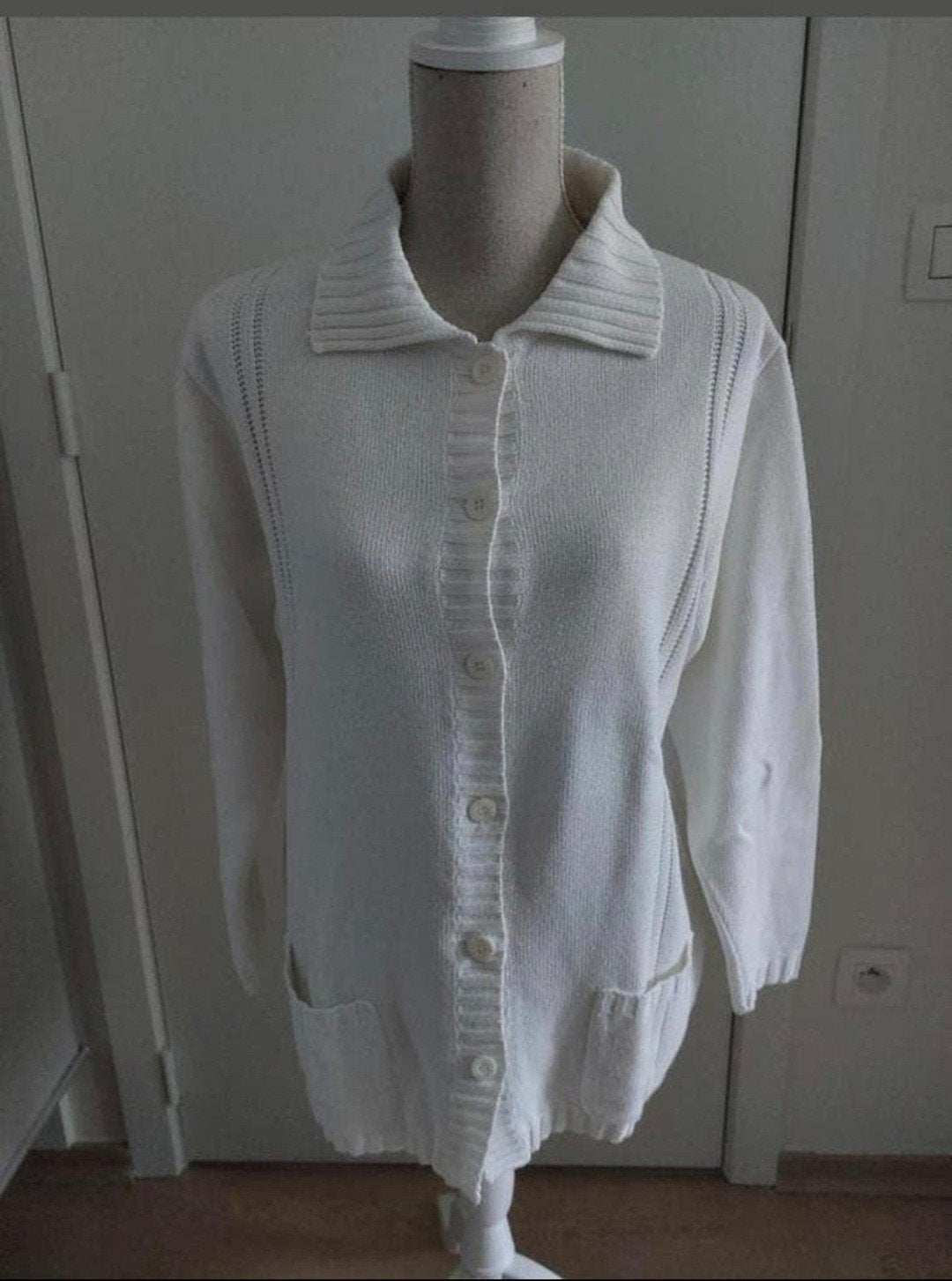 gilet long, Enlèvement ou Envoi, Taille 38/40 (M), Blanc