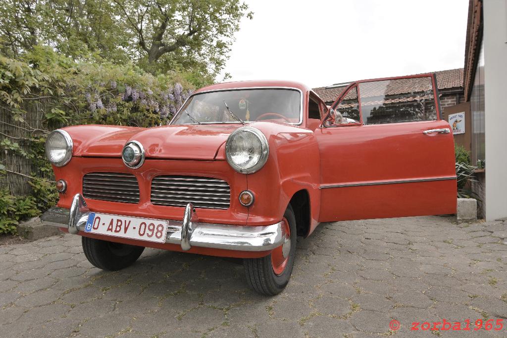 Ford Taunus 12M Globe 1953, Autos, Rouge, Achat, Boîte manuelle, 2 portes