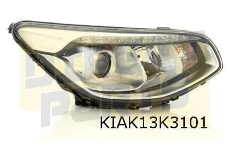 Kia Soul koplamp Links (halogeen/H7/LED DRL) (chrome)  Origi, Neuf, Kia, -, -