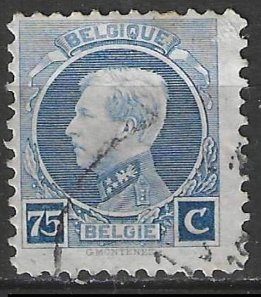 Belgique 1921/1927 - Yvert/OBP 213 - Roi Albert Ier (ST), Envoi, Affranchi, Oblitéré, Maison royale