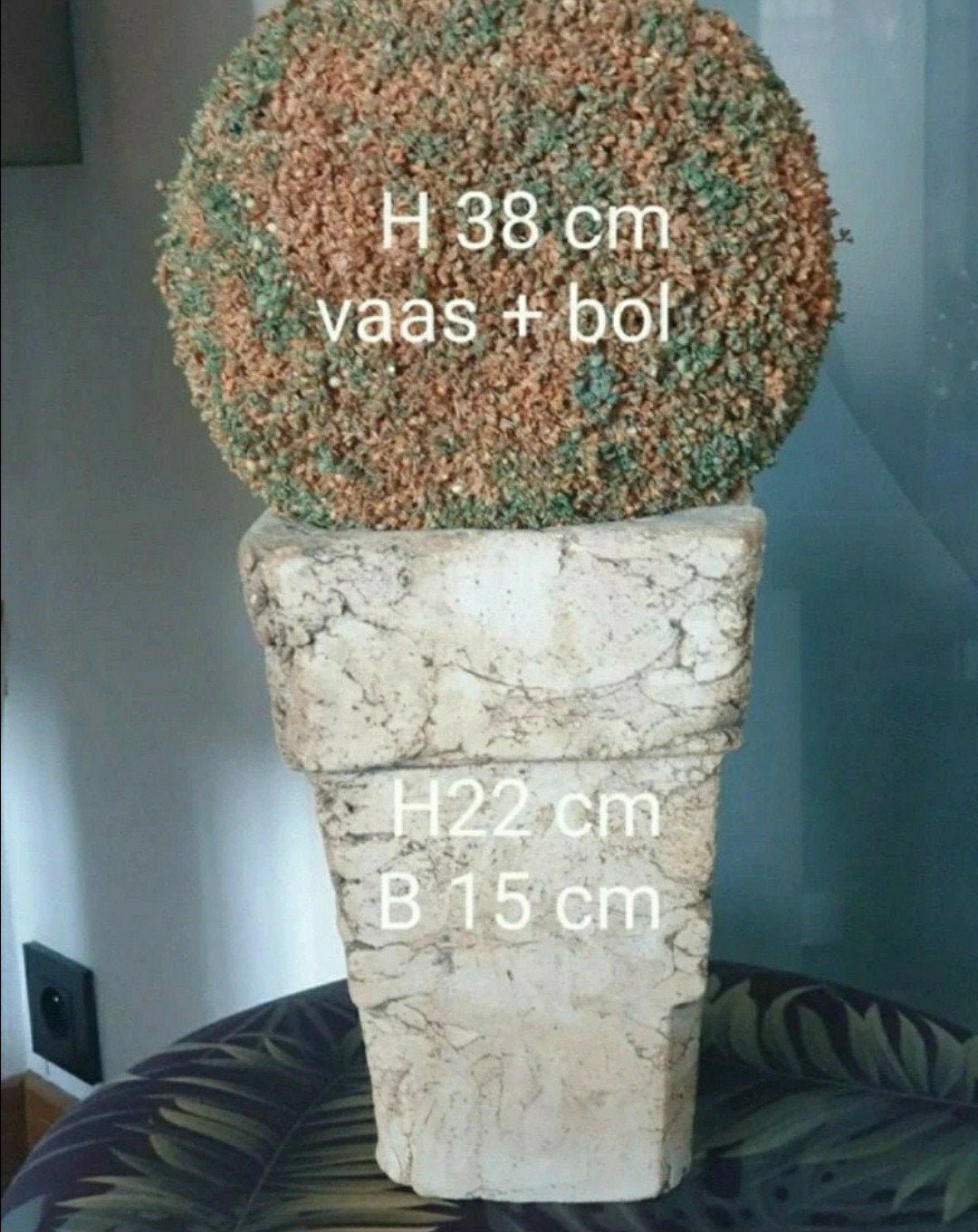 vase à boule rustique, Enlèvement ou Envoi