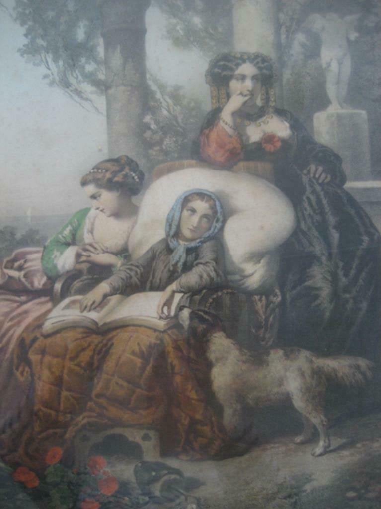 'Fleurs Malades', Compte Calix (Régnier)/Litho, Antiquités & Art, Encadré, Enlèvement, Portraits et figures, Lithographie