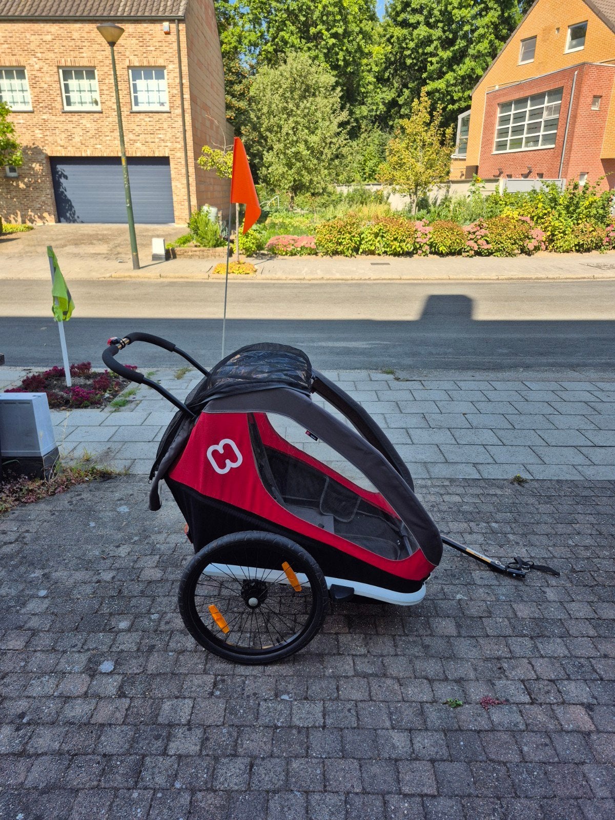 Hamax remorque vélo - très bon état, Vélos & Vélomoteurs, 40 à 60 kg, Enlèvement, Utilisé, Remorque pour enfant