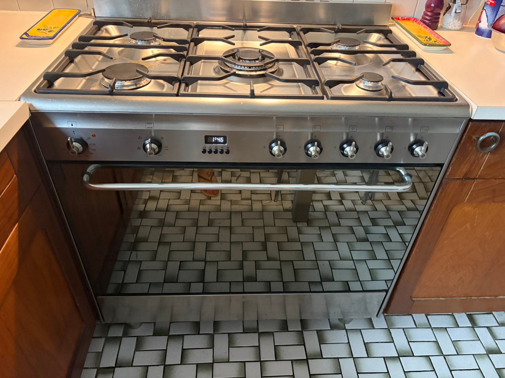 Gasfornuis met oven, Elektronische apparatuur, Ophalen, Gebruikt, 60 cm of meer, Gas