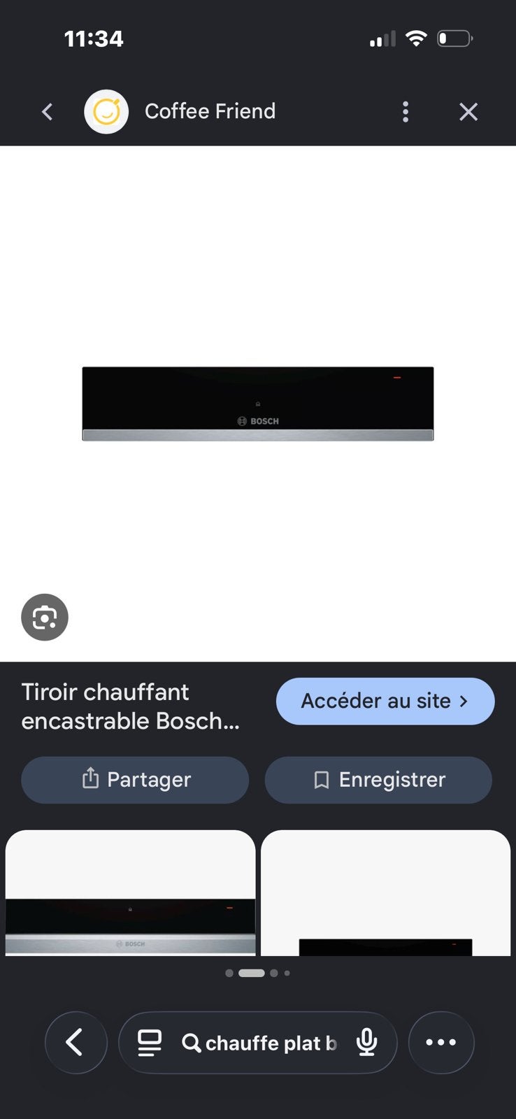 Tiroir chauffe-plat encastrable Bosch – NEUF/ JAMAIS UTILISE, Enlèvement ou Envoi, Bosch