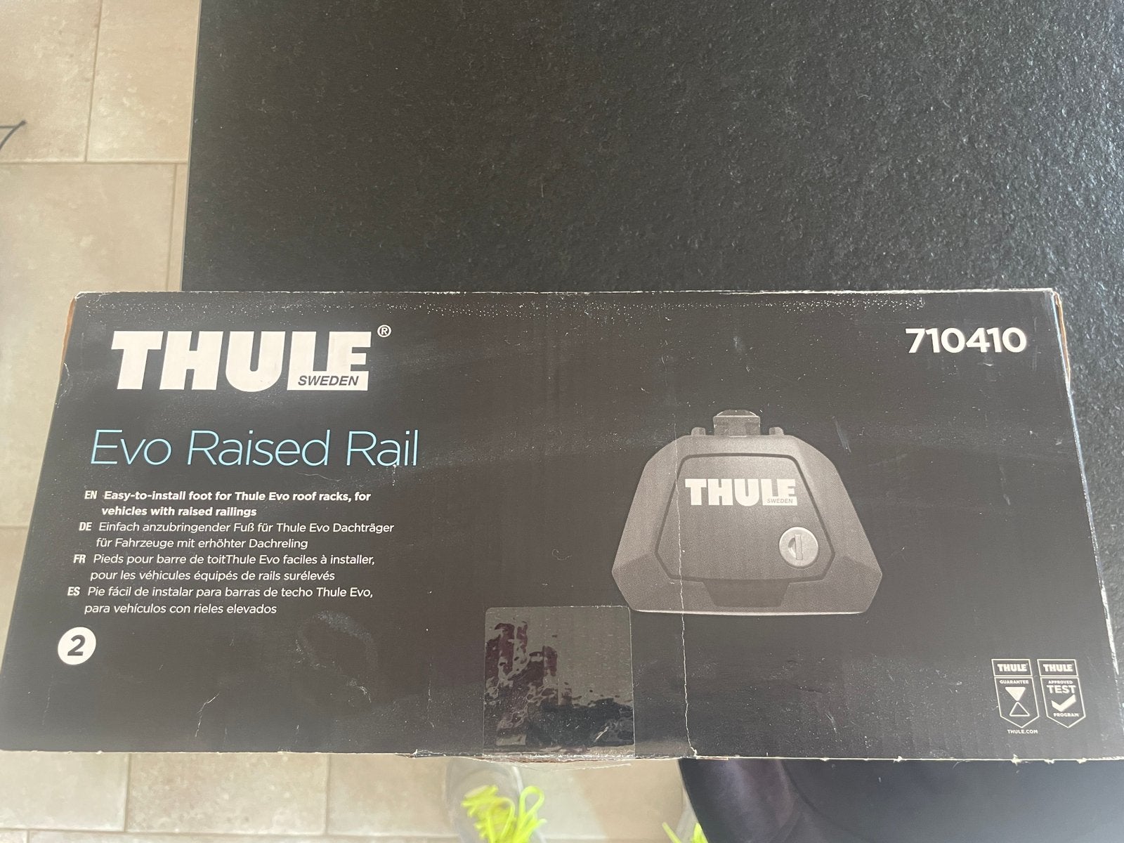 Thule evo raised rail 710410 adapters, Enlèvement, Comme neuf
