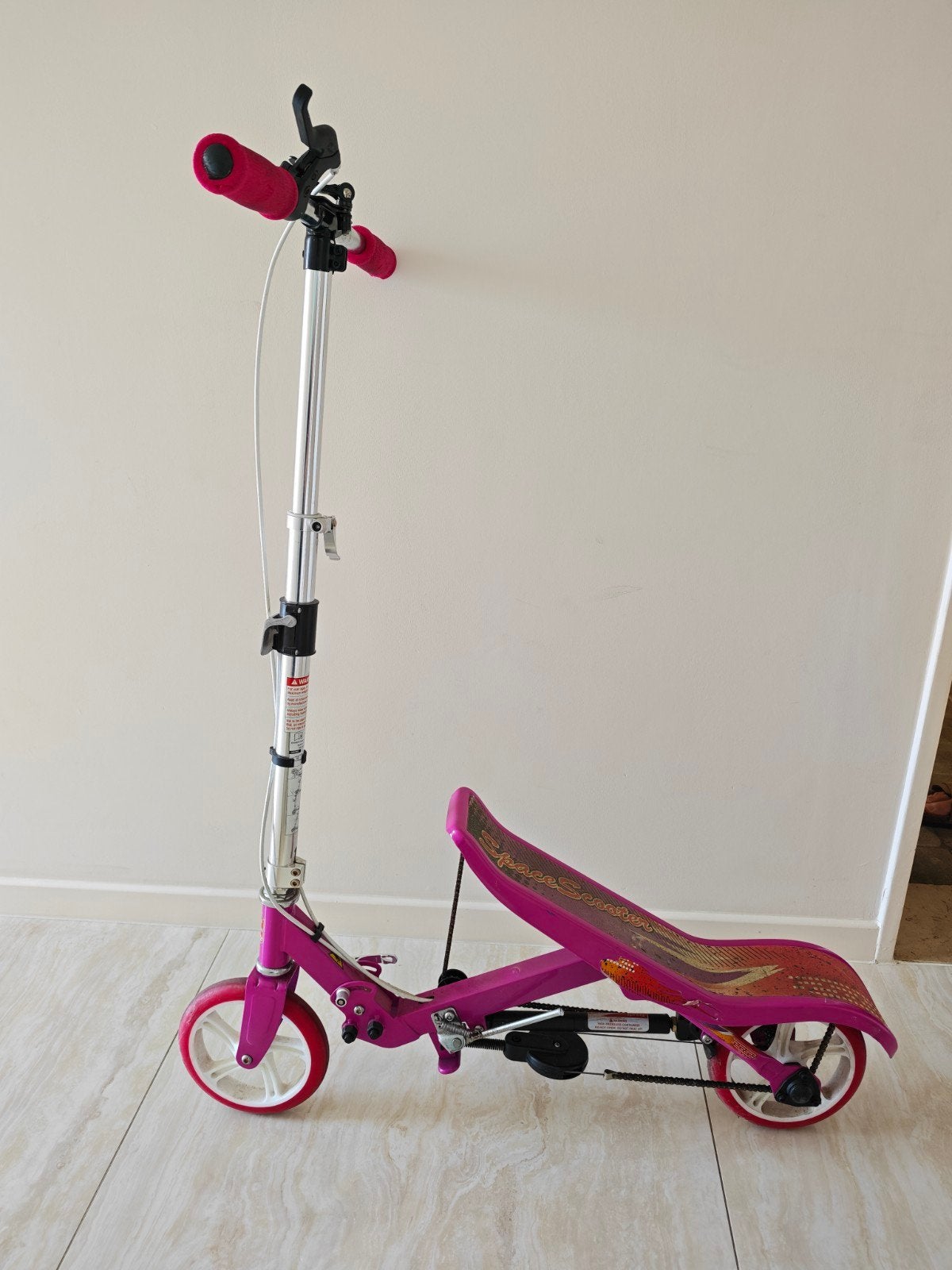Space Scooter Junior Roze/Paars, Ophalen of Verzenden, Zo goed als nieuw