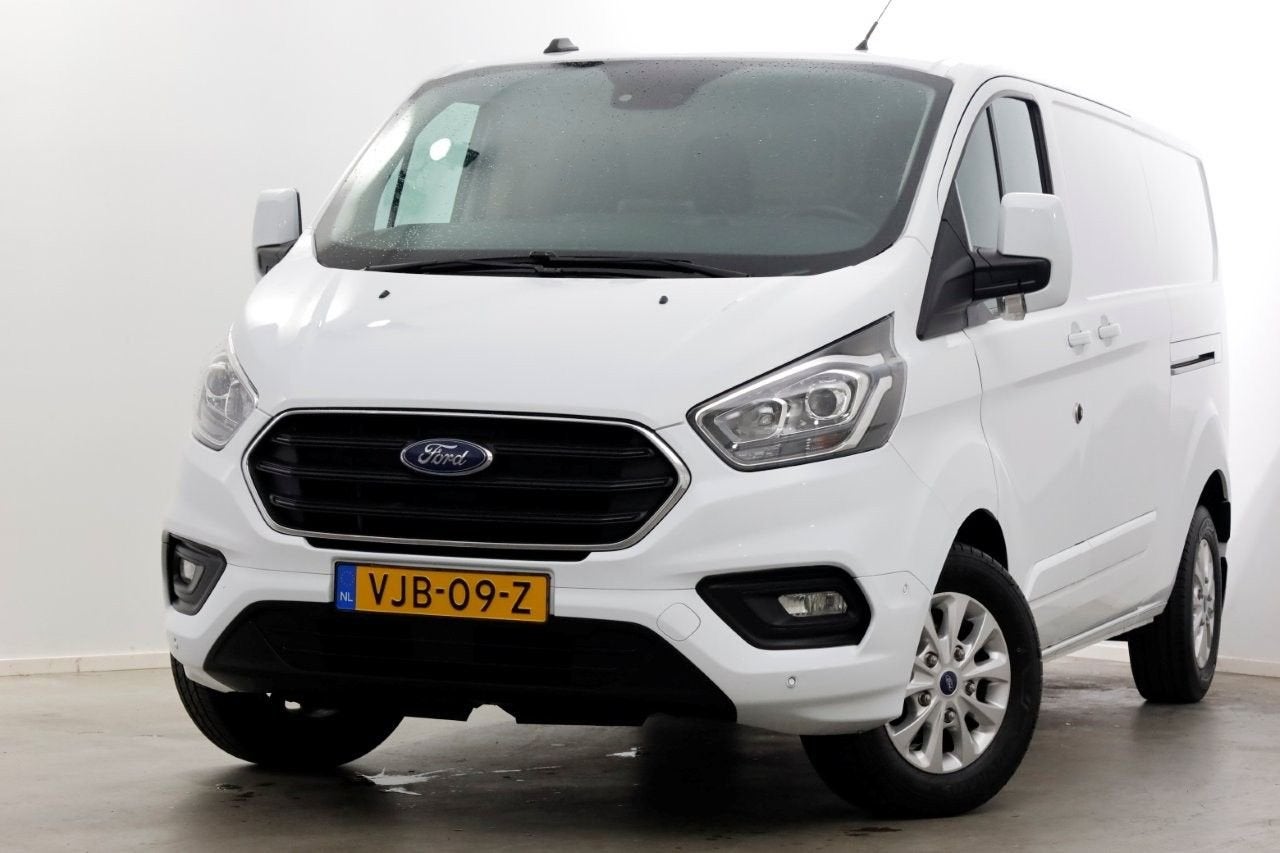 Ford Transit Custom 2.0 TDCI 170pk L2H1 Limited Achterklep/2, Auto's, Parkeersensor, 204 g/km, Wit, Bedrijf