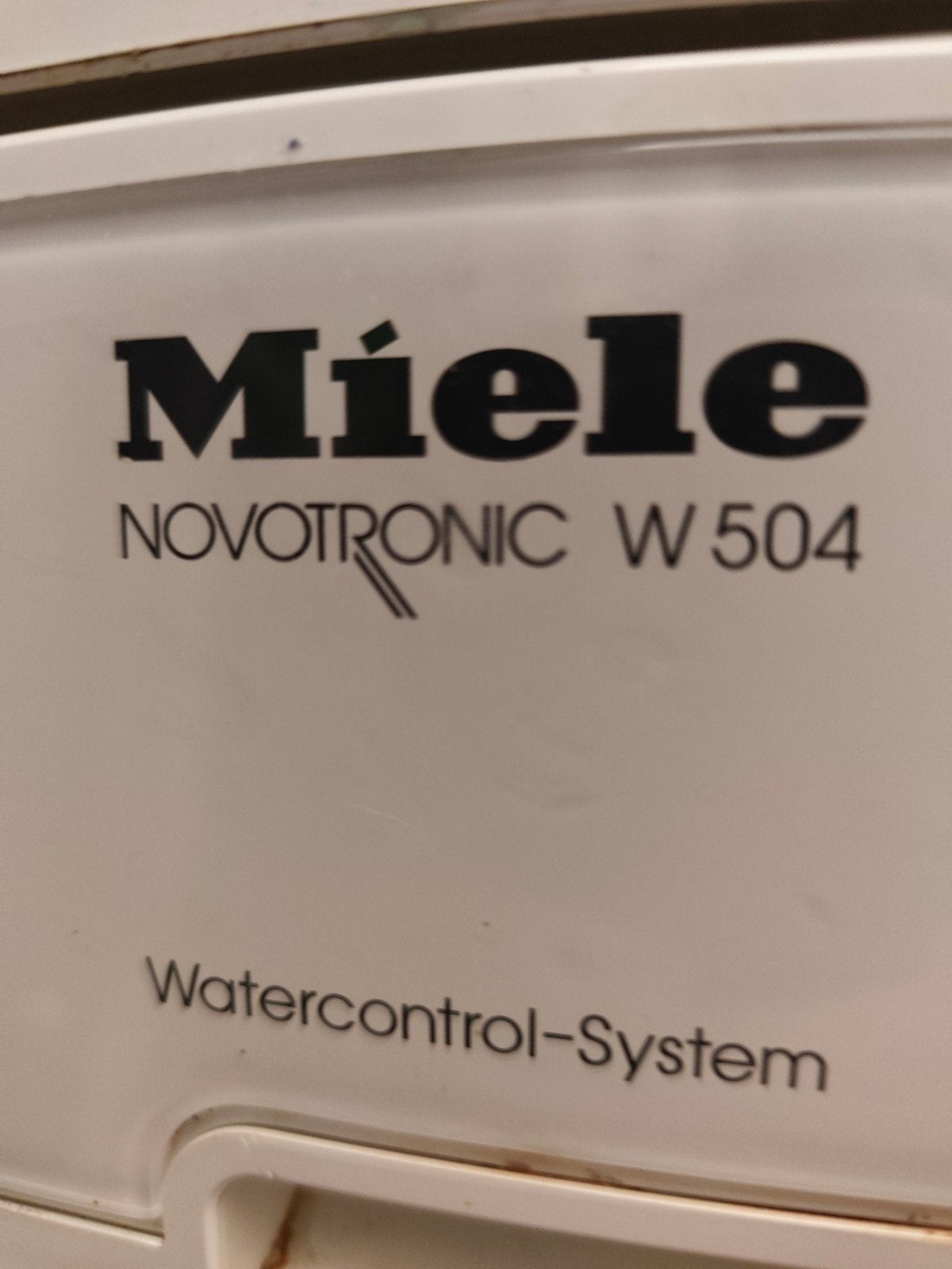 Miele wasmaschine W504, Elektronische apparatuur, Droogkasten, Ophalen, Gebruikt, Anti-kreukfase, 8 tot 10 kg