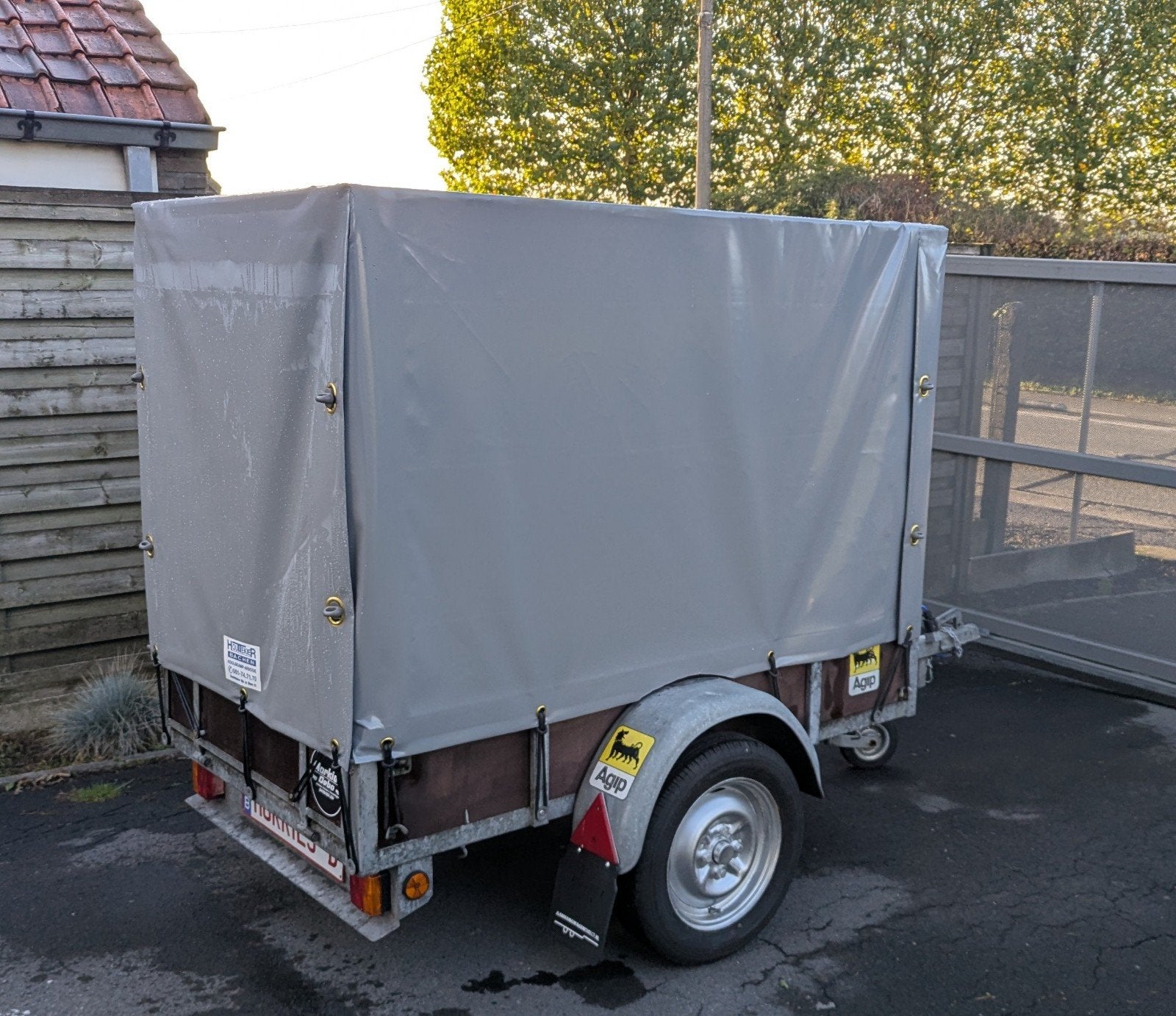 Aanhangwagen met huif, Ophalen, Gebruikt