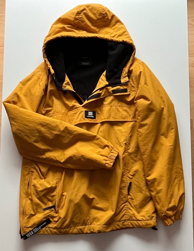 Veste Bershka 199X - Moutarde/Ocre - Taille M, Porté, Bershka, Taille 48/50 (M), Jaune
