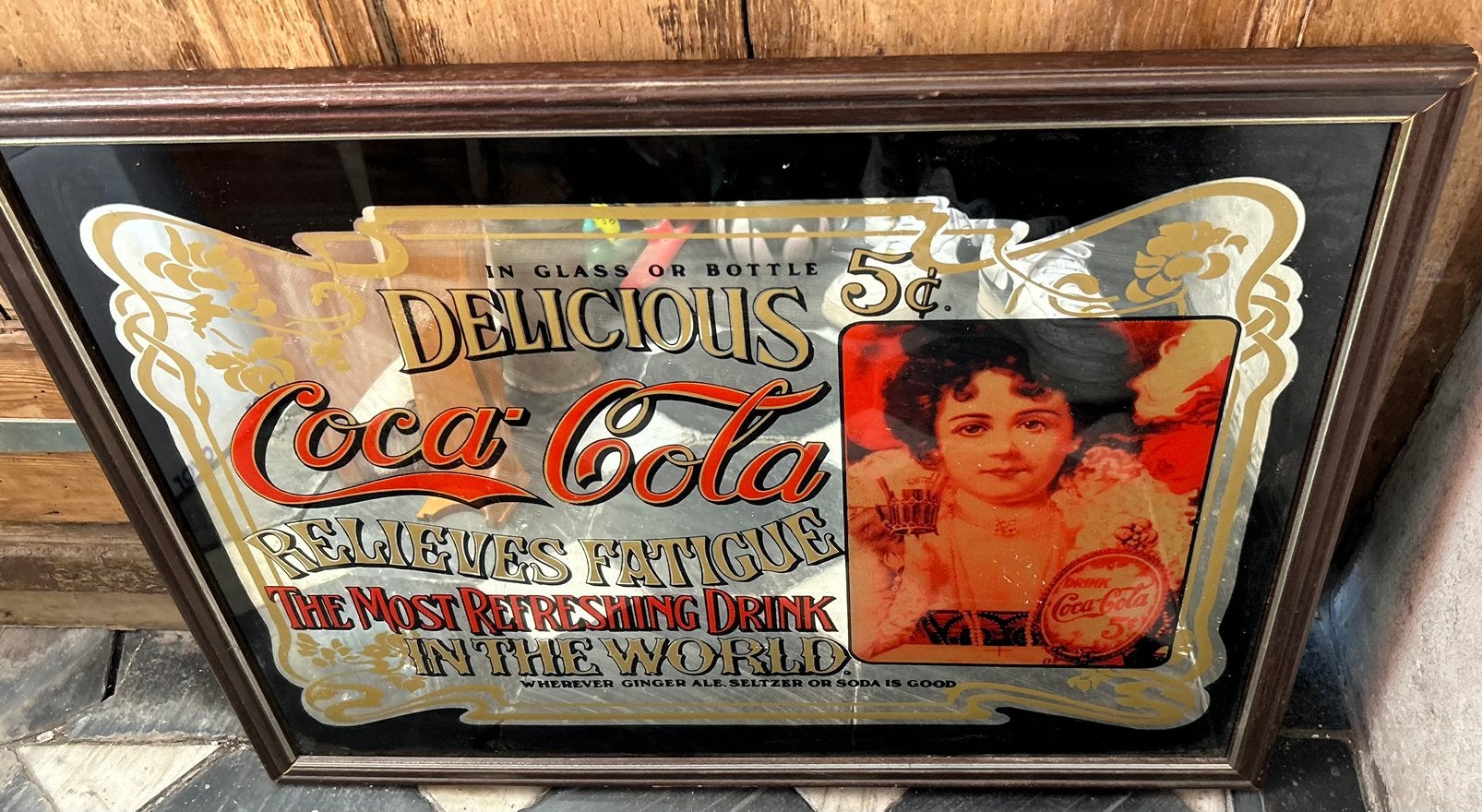 Coca Cola frame uit de jaren 80, Ophalen, Gebruikt