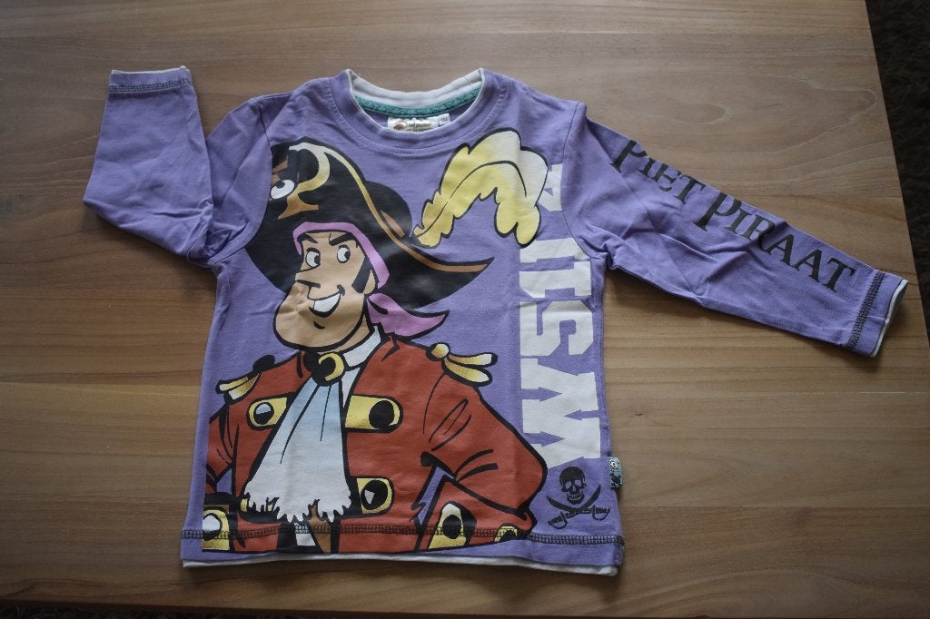 Longsleeve maat 104, Enfants & Bébés, Garçon ou Fille, Enlèvement ou Envoi, Chemise ou À manches longues, Piet Piraat