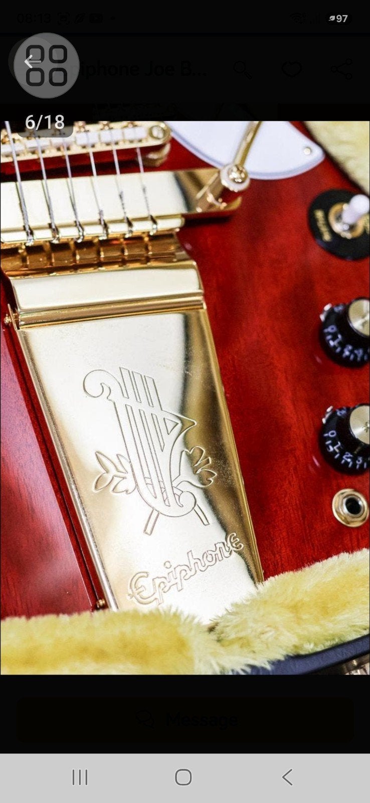 Epiphone Joe Bonamassa 1963 SG Custom 2023 | Dark Wine Red, Musique & Instruments, Instruments à corde | Guitares | Électriques