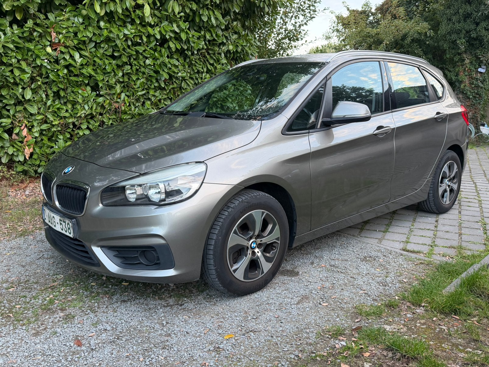 BMW 218D 133.000KM AUTOMAAT EURO6B BJ.12/2014, Autos, Argent ou Gris, Achat, Entreprise, Noir