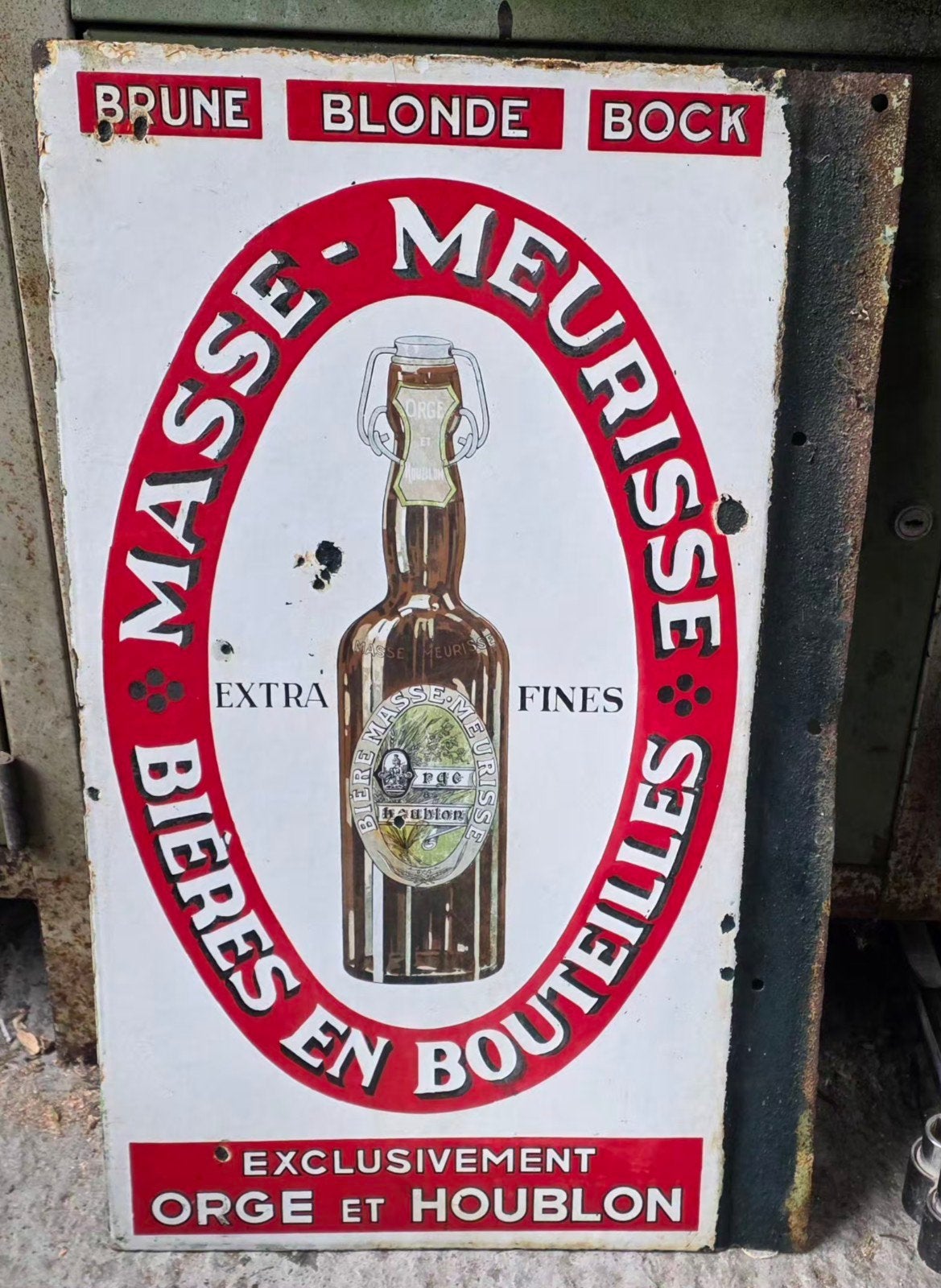 plaque émaillée bière, Collections, Enlèvement