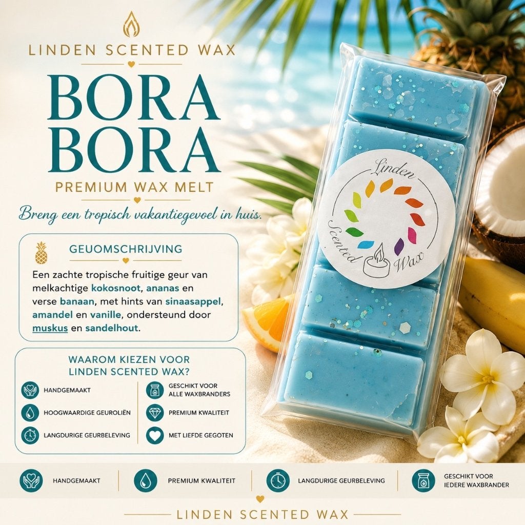 Waxmelts BORA BORA fragrance Waxmelt Snapbar Tropical, Enlèvement ou Envoi, Neuf, Cire, Bougie