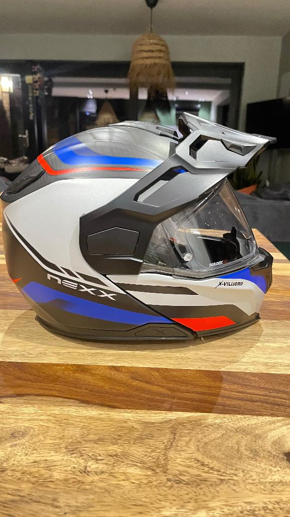 Nexx X.Vilijord Carbon adventure systeemhelm in maat M 57-58, Motoren, Kleding | Motorhelmen, Overige merken, M, Systeemhelm, Heren