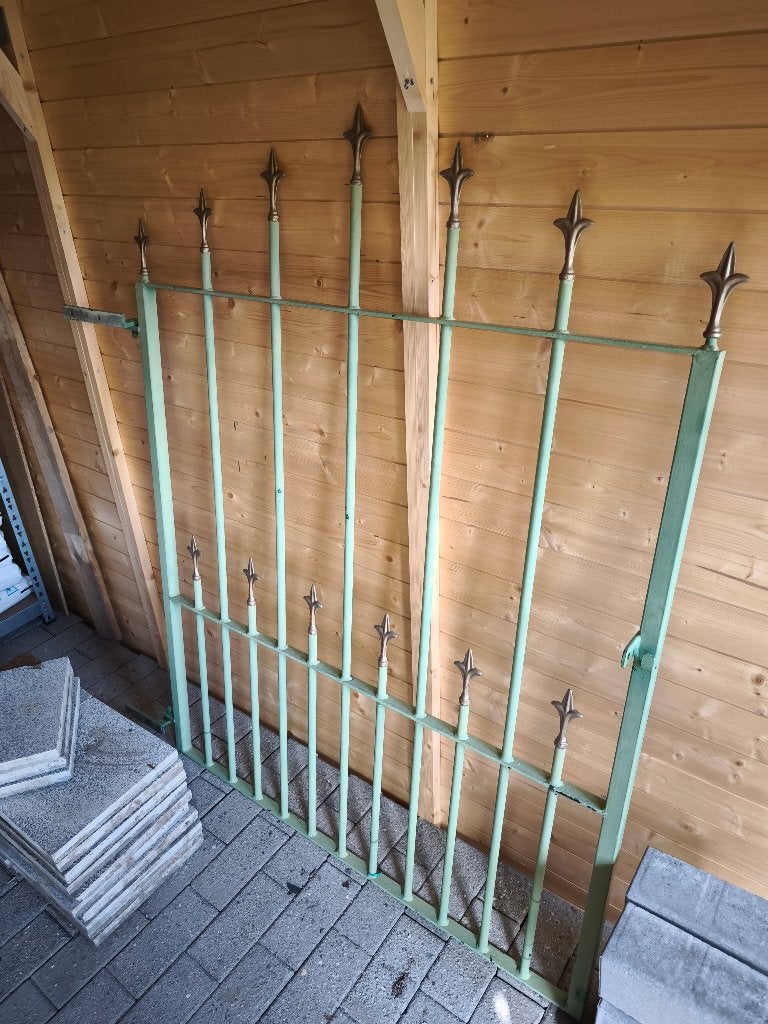ijzeren tuinpoort, Ophalen, Gebruikt, 100 tot 150 cm, 100 tot 150 cm
