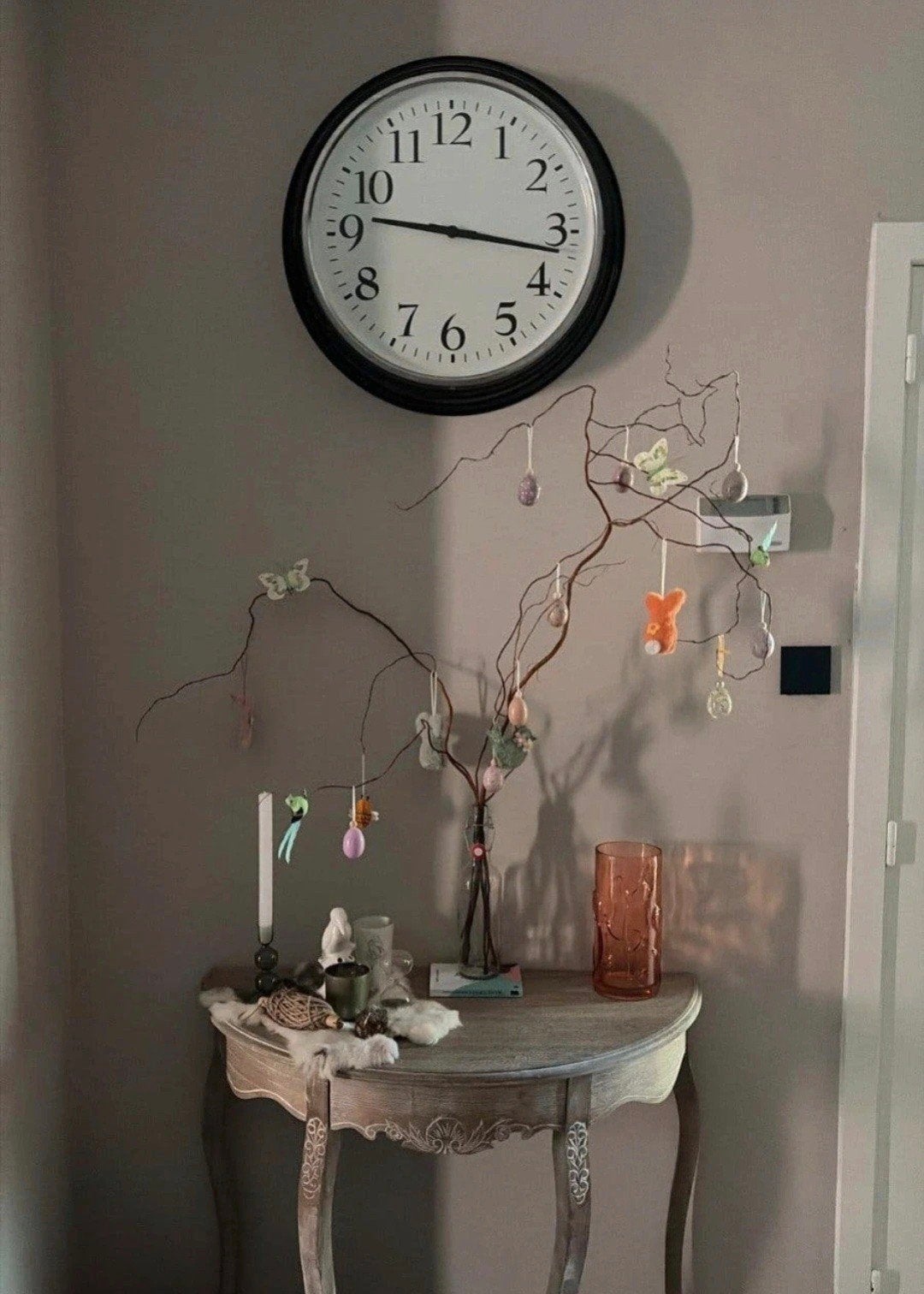 Grote stille Ikea bravur wandklok (59 cm) Zwart/Wit, Huis en Inrichting, Ophalen of Verzenden, IKEA, Wandklok