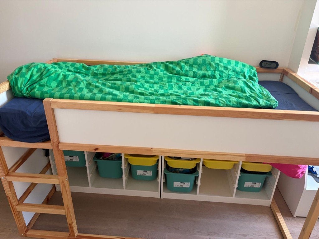 Ikea Kura Hoogslaper, 90 cm, Brun, Enlèvement, Bois