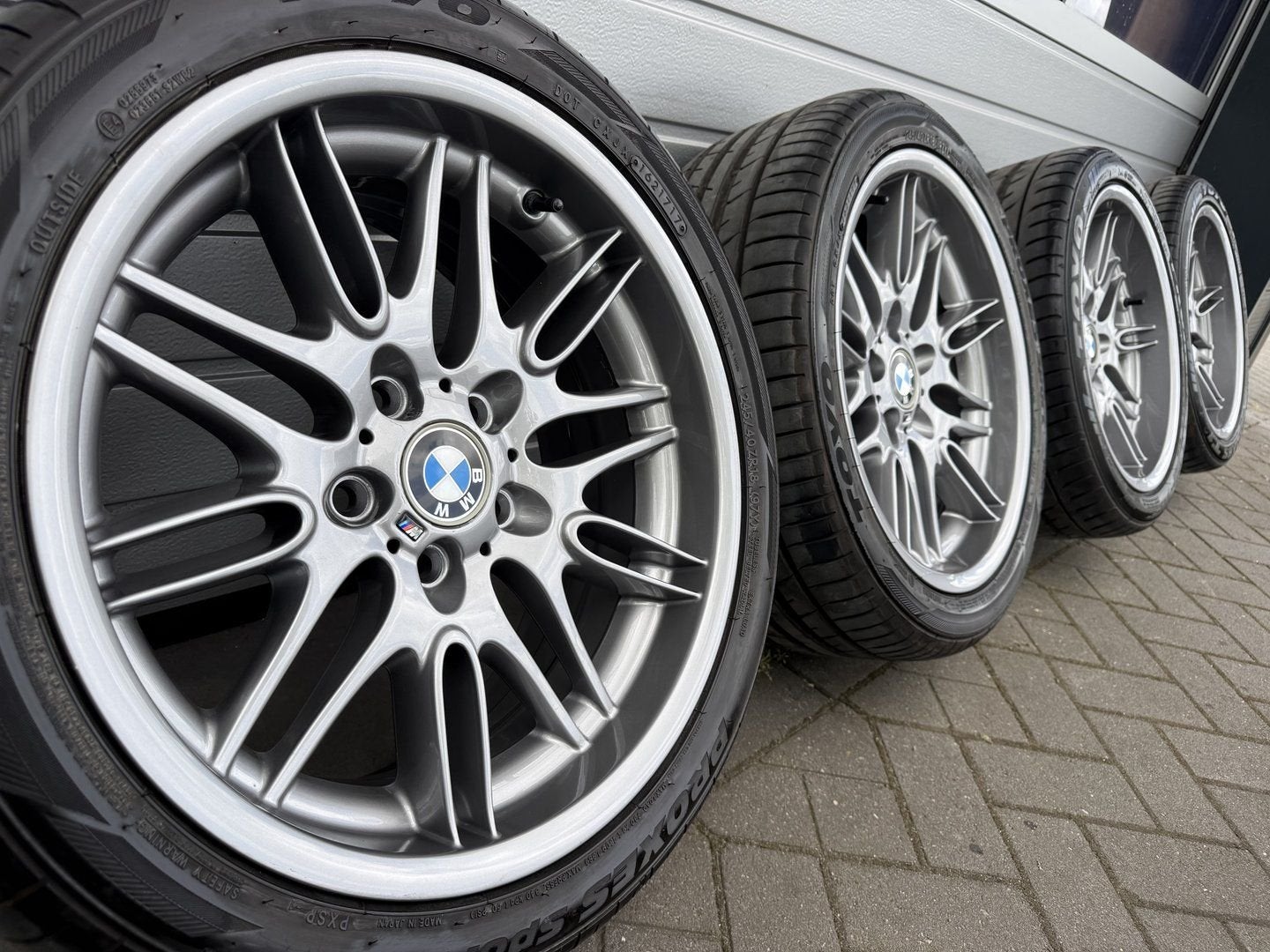 orig. 18 " BMW M5 5 serie E39 E38 E34 style 65 velgen banden, 18 inch, Gebruikt, -, 275 mm
